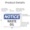 Signmission Waste Oil, 10 in W x Rectangle, Aluminum OS-2PACK-NS-A-710-L-16869 - alternate 3